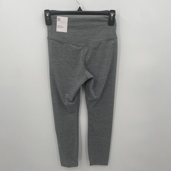 Nike One Women's Dri Fit Crop Length Leggings Grey Size XS - Picture 3 of 7
